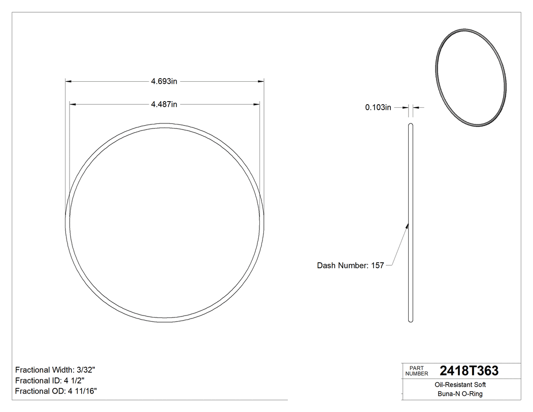 Technical drawing - 2418T363